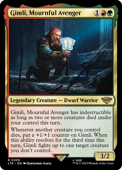 Gimli, Mournful Avenger - 209 (Normal) Near Mint_Non-Foil