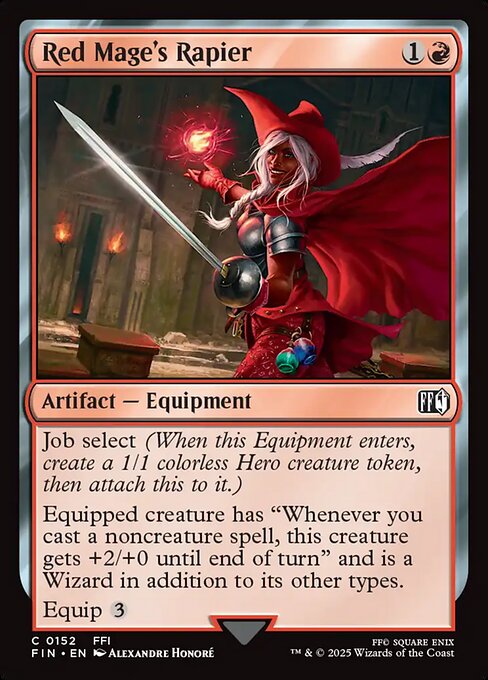Red Mage's Rapier - 152 (Normal) Near Mint_Non-Foil