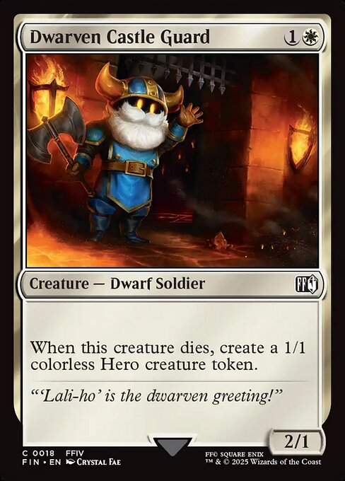 Dwarven Castle Guard - 18 (Normal) Near Mint_Non-Foil
