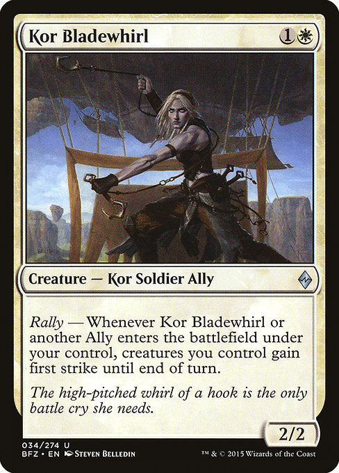 Kor Bladewhirl - 34 (Normal) Near Mint_Non-Foil