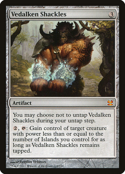 Vedalken Shackles - 218 (Normal) Near Mint_Non-Foil