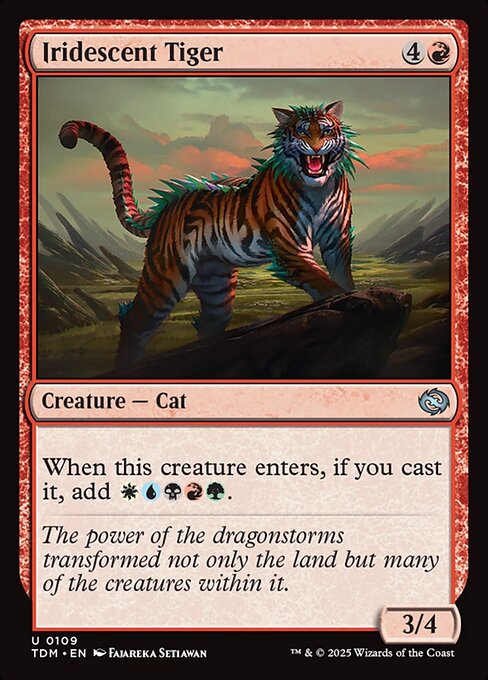 Iridescent Tiger - 109 (Normal) Near Mint_Non-Foil