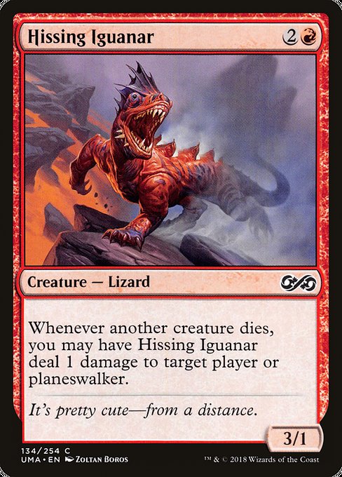 Hissing Iguanar - 134 (Normal) Near Mint_Non-Foil