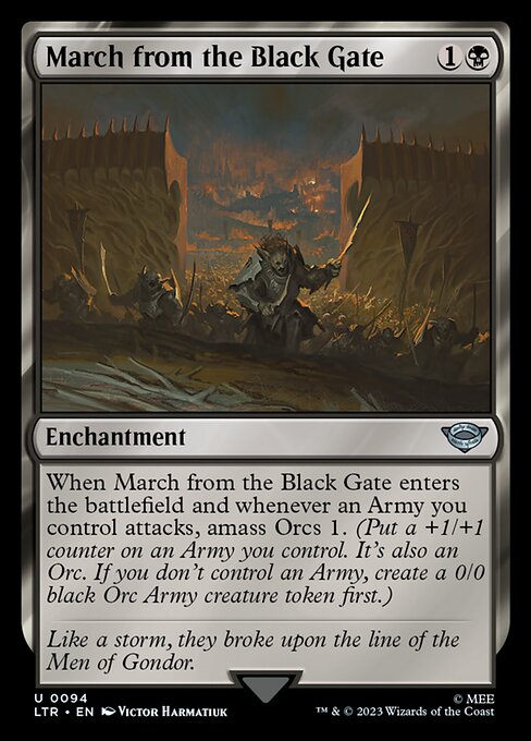 March from the Black Gate - 94 (Normal) Near Mint_Non-Foil