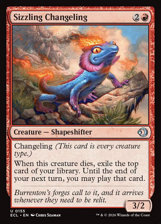 Sizzling Changeling - 155 (Foil)