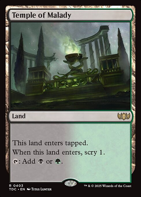 Temple of Malady TDC #403 Non-Foil