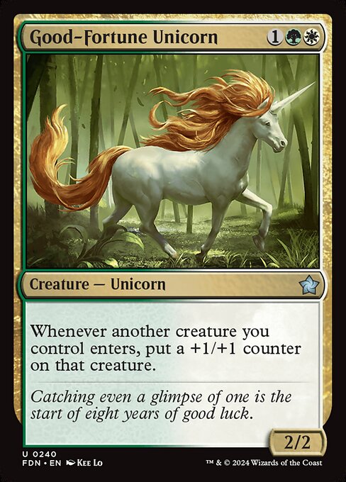 Good-Fortune Unicorn (Non Foil) near_mint