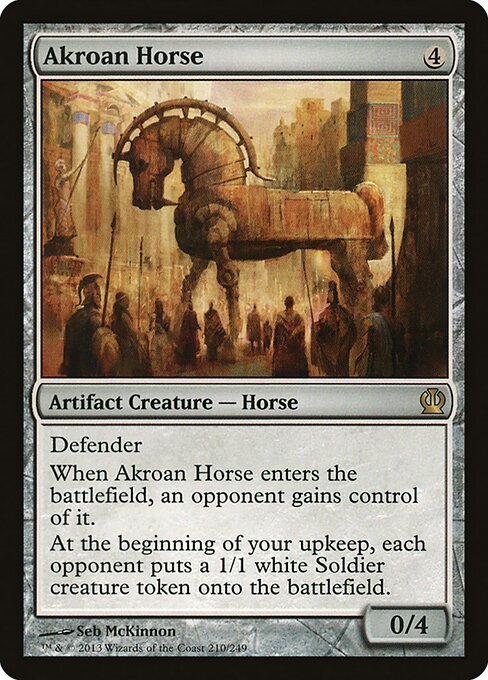 Akroan Horse THS #210 Foil
