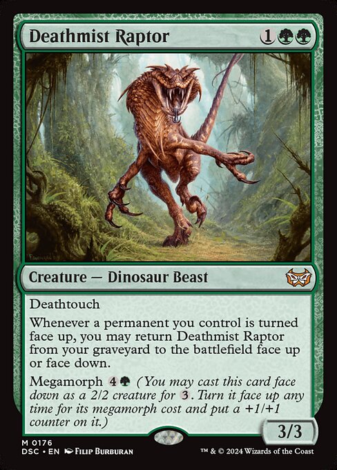 Deathmist Raptor DSC #176 Non-Foil