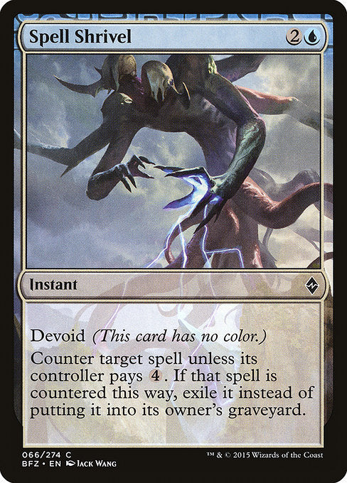 Spell Shrivel - 66 (Normal) Near Mint_Non-Foil