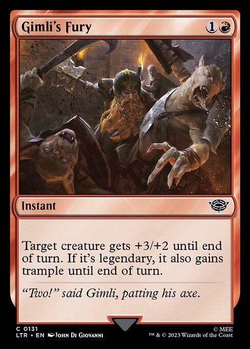 Gimli's Fury - 131 (Normal) Near Mint_Non-Foil