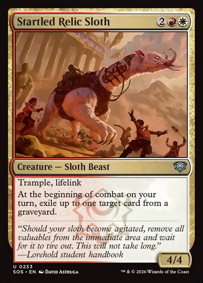Startled Relic Sloth - 233 (Foil)