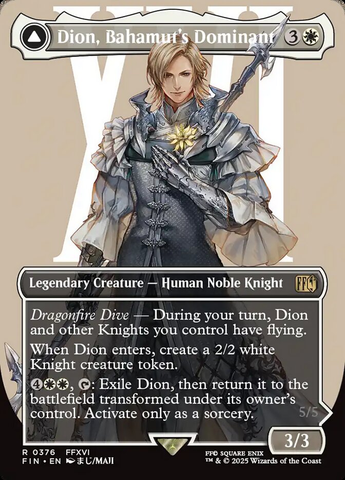 Dion, Bahamut's Dominant // Bahamut, Warden of Light - 376 (Foil) (JP)