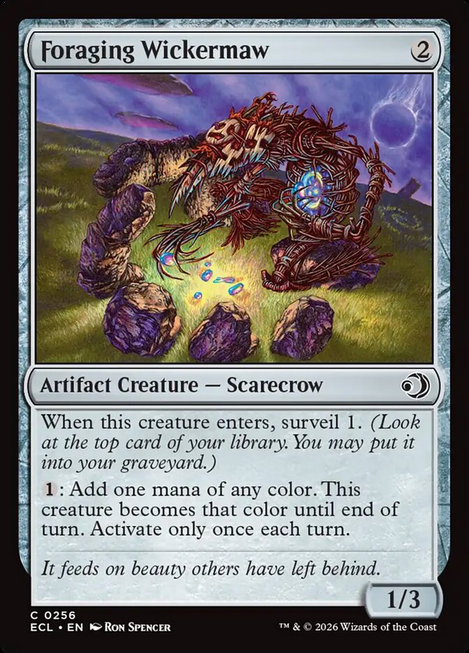 Foraging Wickermaw - 256 (Foil)
