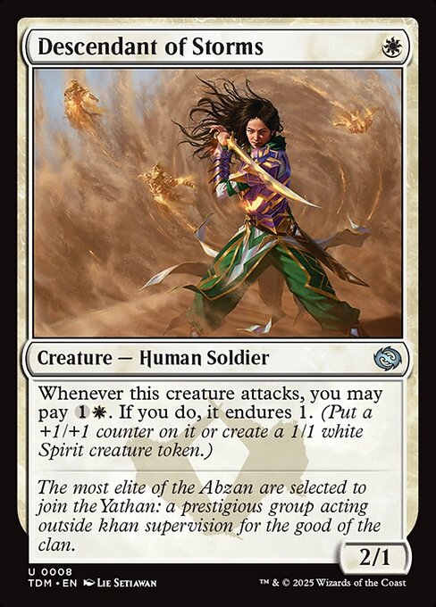 Descendant of Storms - 8 (Normal) Near Mint_Non-Foil