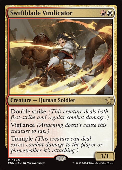 Swiftblade Vindicator FDN #246 Non-Foil