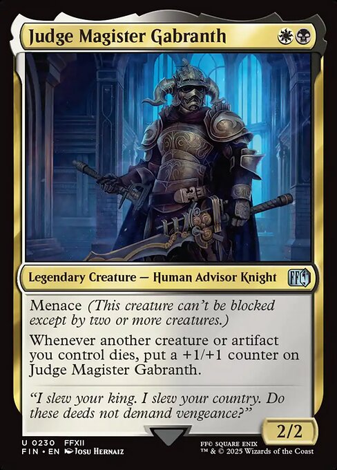 Judge Magister Gabranth - 230 (Normal) Near Mint_Non-Foil