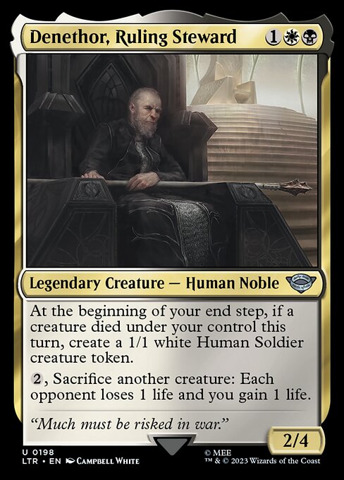 Denethor, Ruling Steward - 198 (Normal) Near Mint_Non-Foil