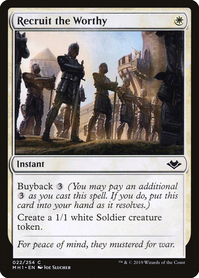 Recruit the Worthy (MH1 22)