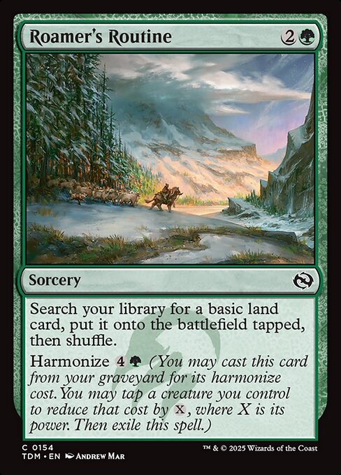 Roamer's Routine - 154 (Normal) Near Mint_Non-Foil