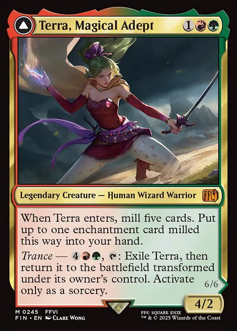 Terra, Magical Adept // Esper Terra - 245 (Foil) Near Mint_Foil