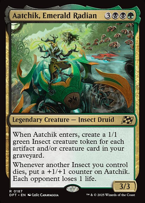 Aatchik, Emerald Radian DFT #187 Non-Foil