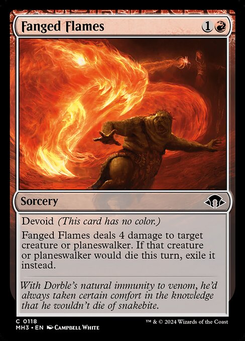 Fanged Flames - 118 (Normal) Near Mint_Non-Foil