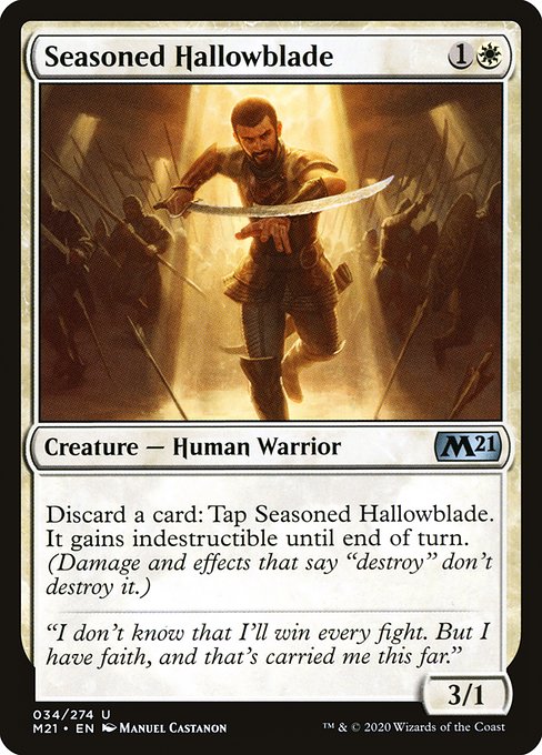 Seasoned Hallowblade - 34 (Foil) Near Mint_Foil