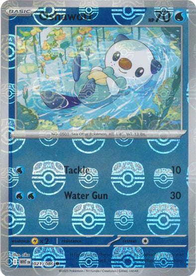 Oshawott (Master Ball Pattern) - 021/086 (Foil)