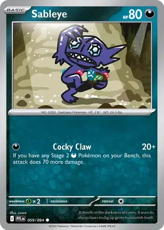 Sableye - 059/094 (Reverse Holo)