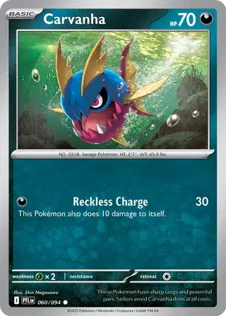 Carvanha - 060/094 (Reverse Holo)