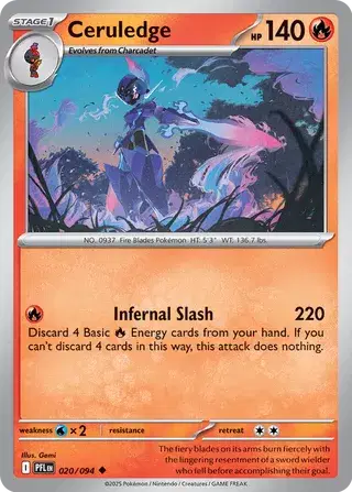 Ceruledge - 020/094 (Reverse Holo)