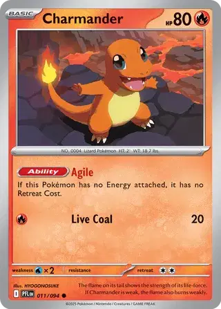Charmander - 011/094 (Reverse Holo)
