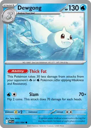Dewgong - 022/094 (Reverse Holo)