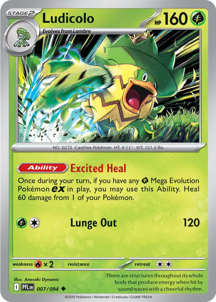 Ludicolo - 007/094 (Reverse Holo)
