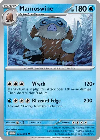 Mamoswine - 025/094 (Reverse Holo)