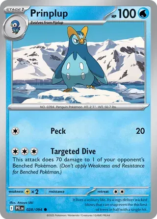 Prinplup - 028/094 (Reverse Holo)