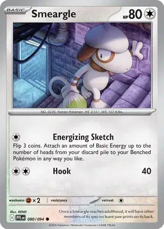 Smeargle - 080/094 (Reverse Holo)