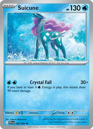 Suicune - 026/094 (Reverse Holo)