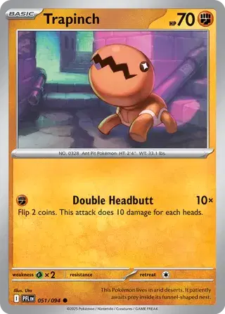 Trapinch - 051/094 (Reverse Holo)