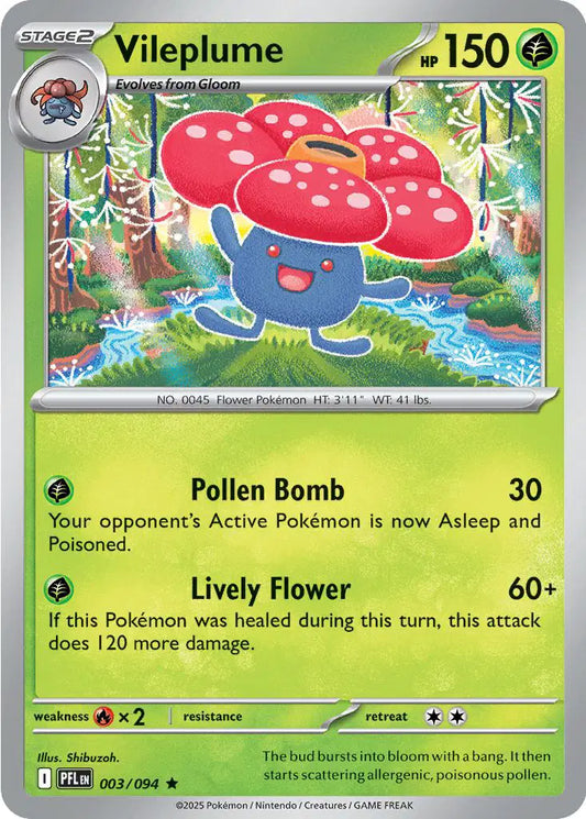 Vileplume - 003/094 (Reverse Holo)