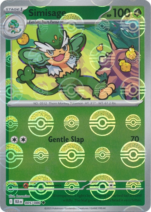 Simisage (Poke Ball Pattern) - 005/086 (Holo)