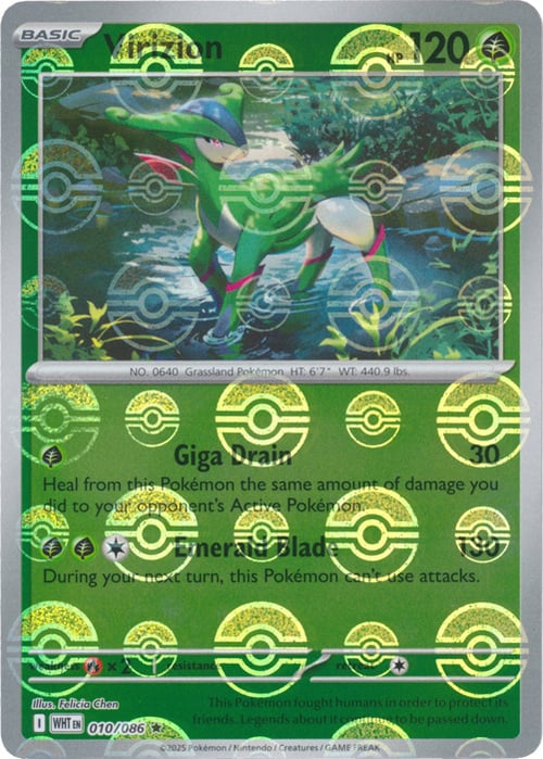 Virizion (Poke Ball Pattern) - 010/086 (Holo)