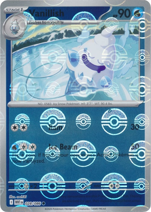 Vanillish (Poke Ball Pattern) - 028/086 (Holo)